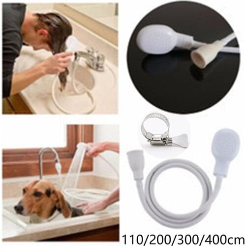 Portable Handheld Splash Shower Push On Shower Hose Head Tub Sink Faucet Attachment Hose Head Washing Sprinkler Shower Kit