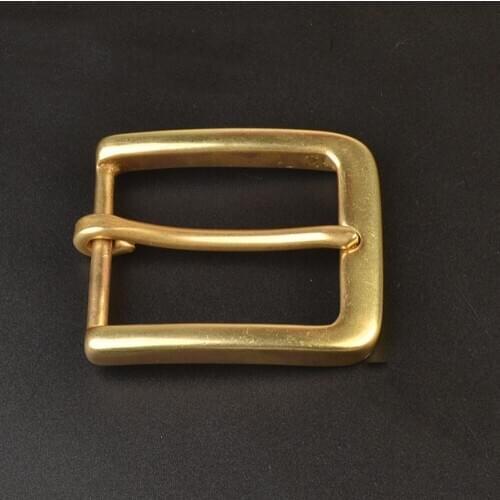 DIY leather craft 40mm inner width solid brass pin belt buckle 3pcs/lot