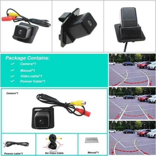 Backup Reverse Dynamic Line Rear View Camera for Mercedes Benz W204 W212 W221 S Class Night Vision HD CCD 170 Degree