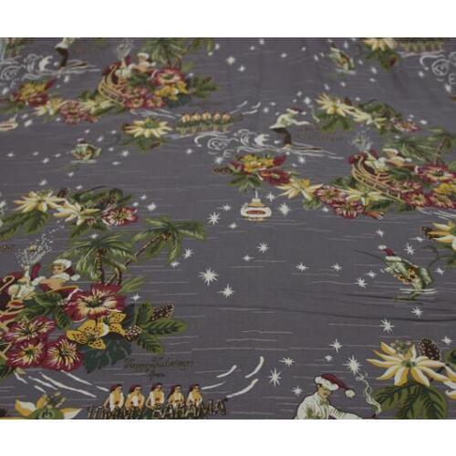 Silk / silk fabric printing cloth silk clothing Hanfu dress fabric grey background / thick silk