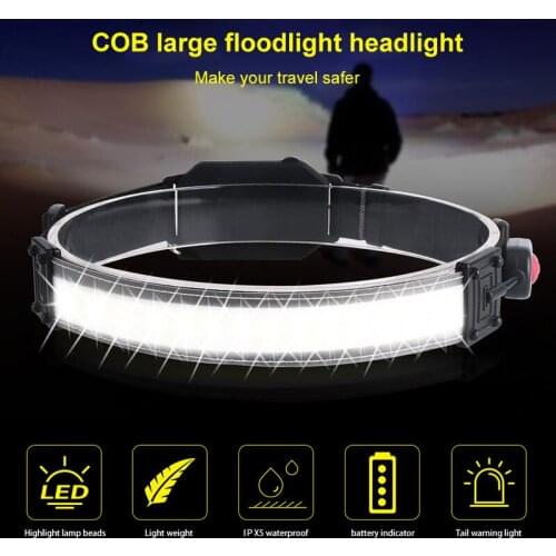 Portable Mini LED Headlamp USB Rechargeable Camping Head Light Fishing Headlight Flashlight Torch Night Wide-Beam LED Headlamp