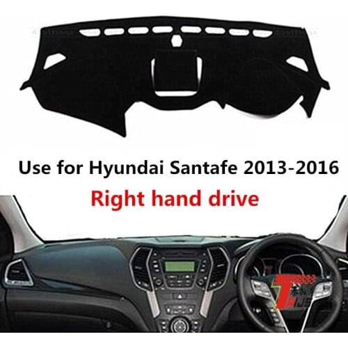 TAIJS Factory New Arrival 3colors Polyester Fibre Car Dashboard Cover For Hyundai Santafe 2013-2016 Right hand drive