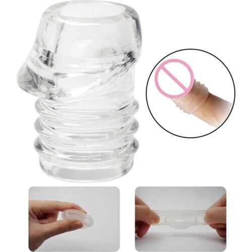 1pcs Penis Ring For Men Foreskin Ring Male Foreskin Resistance Complex Ring Sex Time Delay Lock Loop Correction Device