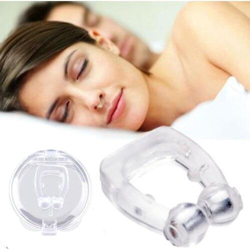 1 PC Silicone Anti Snore Stop Snoring Nose Clip Sleep Tray Sleeping Aid Apnea Guard Night Device With Durable Nose Tools TSLM2