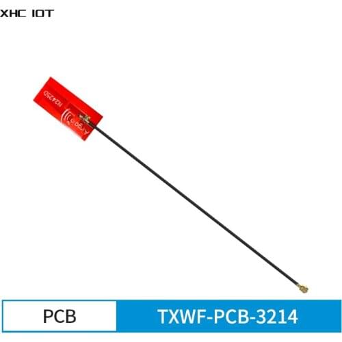 10pc/Lot TXWF-PCB-3214 2.4GHz 5.8GHz WIFI Antenna Red Built-in Small Volume FPC Linear Polarization Omnidirectional Radiation 2W