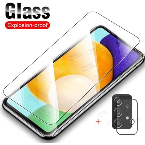 2-in-1 For Samsung Galaxy A52 Glass For Samsung A32 phone Tempered Glass Samsun A52 A 52 52A A525 A526 2021 Camera Lens Glass