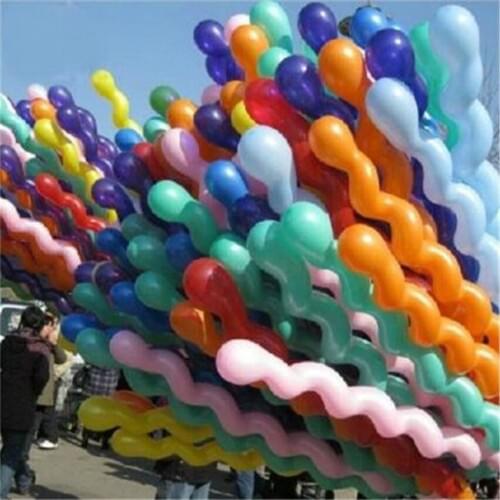 20pcs/lot Mixed Color Spiral balloon Wedding Birthday Christmas Festival Decorations Party Supplies Balloons 5ZSH028-1