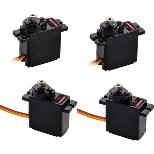 4pcs/lot Flash hobby 13g 9025 digital micro servo GS-D9025MG with metal gear 2.35/2.5kg torque brush RC servo for RC Aircraft