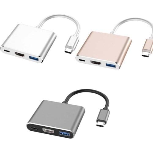 Type-c to HDMI-compatible 4K PD one for three mobile phone notebook adapter usbc hub expansion dock