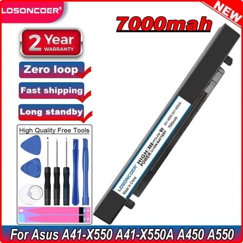 Laptop Battery For Asus A41-X550 A41-X550A A450 A550 F450 F550 F552 K550 P450 P550 R409 R510 X450 X550 X550C X550A X550CA