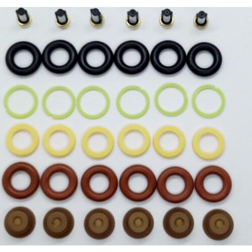 Free Shipping 6sets universal bosc* fuel injector rebuild kits for cars service kits (AY-RK000) OEM 0280150762 0280150556