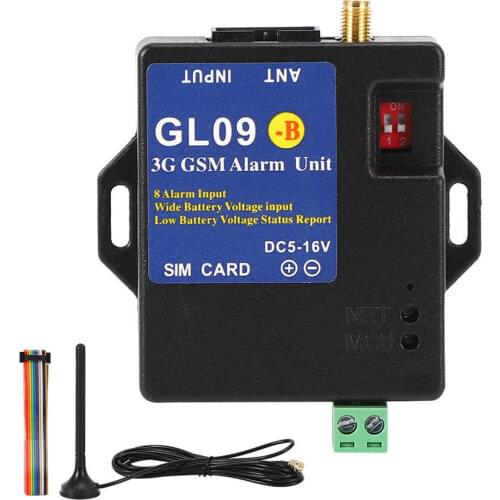 GL09-B 8 Input 3G Wireless Alert Module GSM Alarm System Support UMTS /GSM/EDGE Frenquency for Android for IOS APP