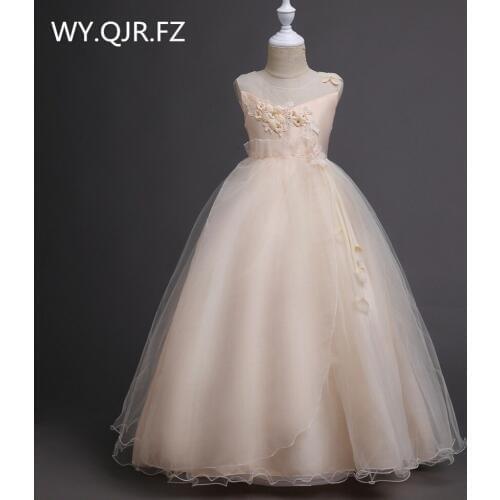 BH708X#Older children Champagne princess princess skirt Flower Girl Dresses School performance dress Wholesale childrens wear
