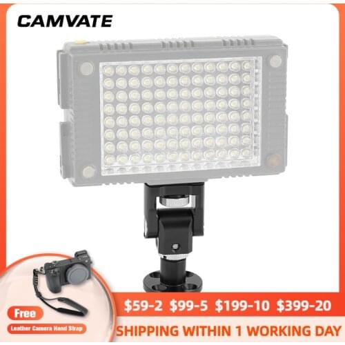 CAMVATE Camera Monitor Support Holder With 1/4"-20 Thumbscrew Mount &Circular Wall Mount Base For Wall /Ceiling /Podium Mounting