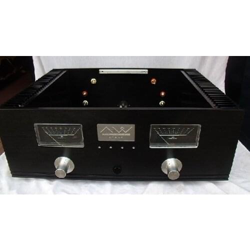 AWINIC case/VU meter/post amplifier/ tube amplifier/stereo HiFi/Class d/amplificador audio /hifi/diy case (430*150*323)