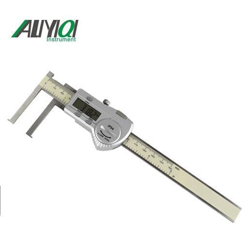 8-150mm Inside Groove Digital Caliper With Knife Edge With Flat Point Electronic Trammel Ruler