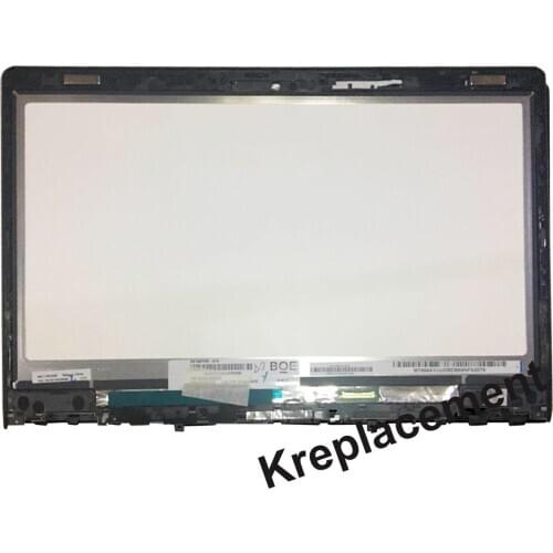 For Lenovo Yoga 700-14ISK 80QD Compatible LCD Touch Screen Digitizer Glass Assembly with Frame 14" FHD