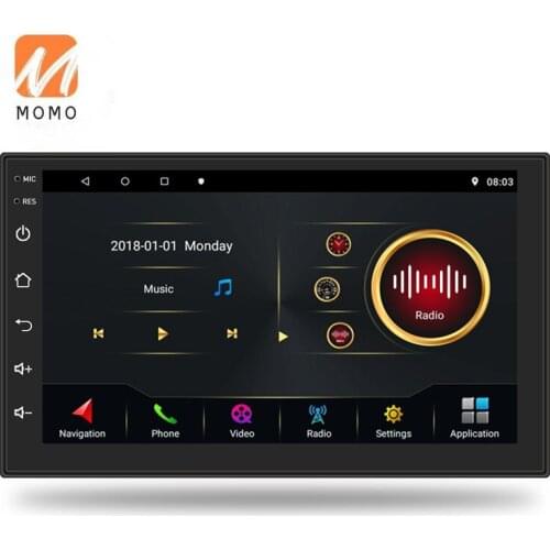 Double 2 din car radio gps player android panel 7inch car video stereo with mirror link wifi