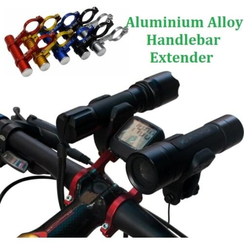 Road bike Double handlebar Extensions Mounts Aluminum Alloy Extender Holder for Light&Computer Clip 31.8MM MTB Bicycle Parts