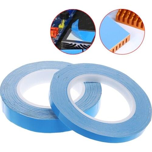 Adhesive Tape Double Side Transfer Heat Thermal Conduct For LED PCB Heatsink CPU 10mm/20mm*25m G25 Whosale&DropShip