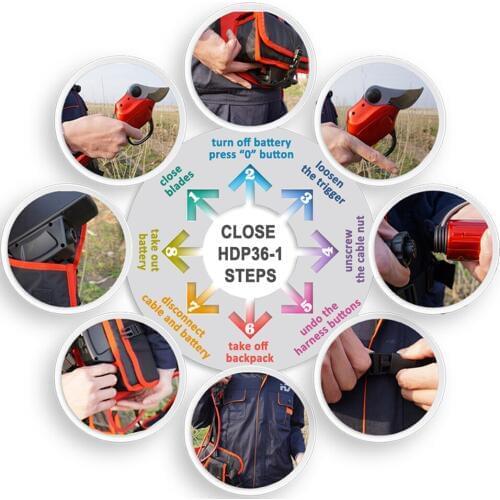 Electric fruit tree pruner operting voilage 36V garden tools fruit tree pruner ,gardening tools