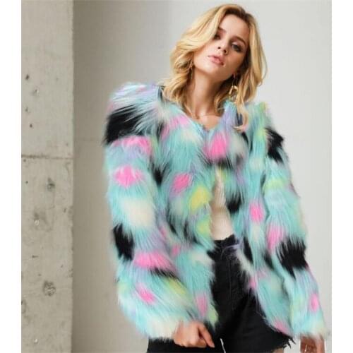 FCbabuu Artificial Fur Coats