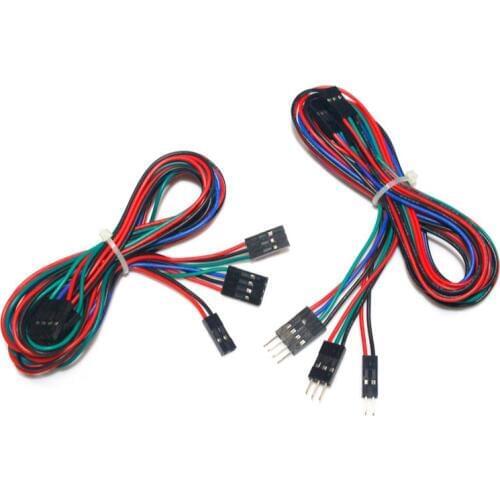 5pcs/lot 2pin 3pin 4pin Male to Female Dupont Cable 70cm 3D Printer Parts Double-Head Terminal Jumper Wire Part Dual Headed Line