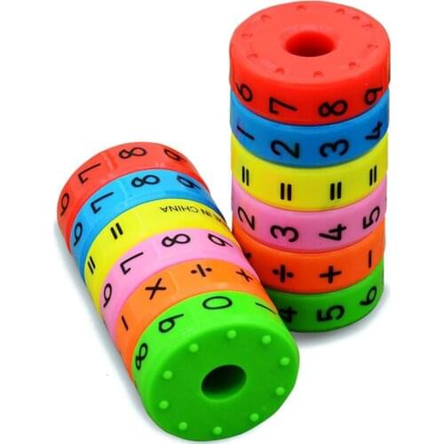 Preschool Kids Math Educational Toys New Montessori Magnetic Numbers DIY Assembling Puzzle Early Learning Toys For Children Gift