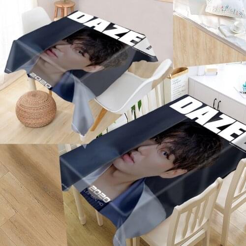 New Arrival Custom Lee Min Ho Tablecloth Square /Rectangular Tablecloth For Wedding Table Cloth TV Covers Tea Tablecloth