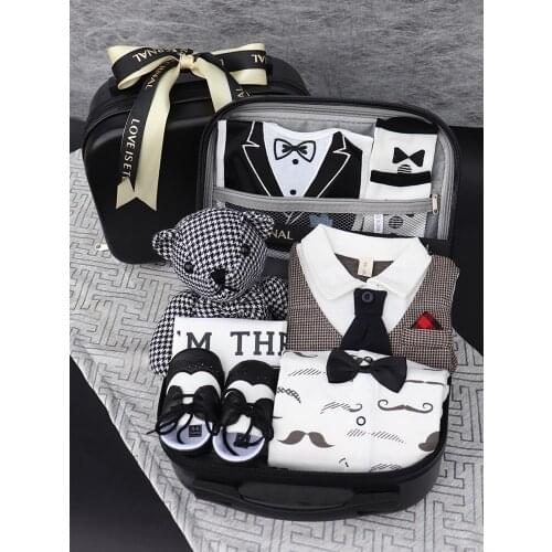 Zq Newborn Baby Clothes Gift Set Baby First Month Old 100 Days Old Years Old Maternal and Child Supplies Spring and Summer