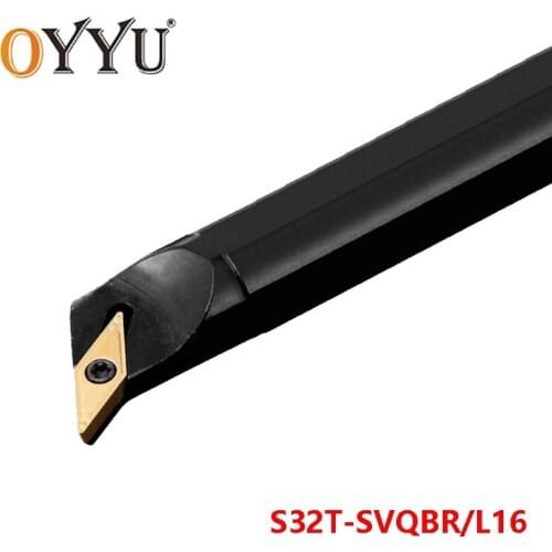 OYYU S32T-SVQBR16 S32T-SVQBL16 Boring Bar Turning Tool Shank use Carbide Inserts VBMT16 Internal Lathe Tools Cutting Holder