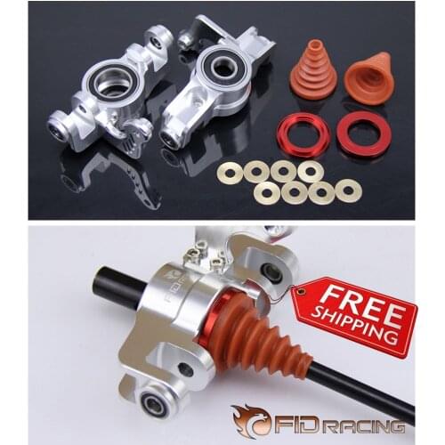 FID racing CNC alloy Front Wheel Hub Carriers Englarged Bearing + Dust Proof for Losi 5ive-t 1/5 rc car gas