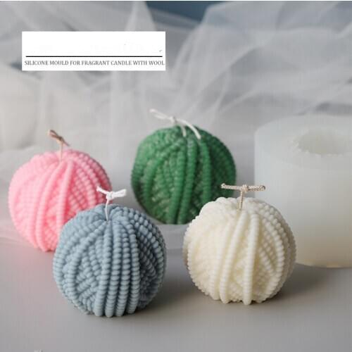Yarn ball candle mold simple style decorative candle scented candle DIY material