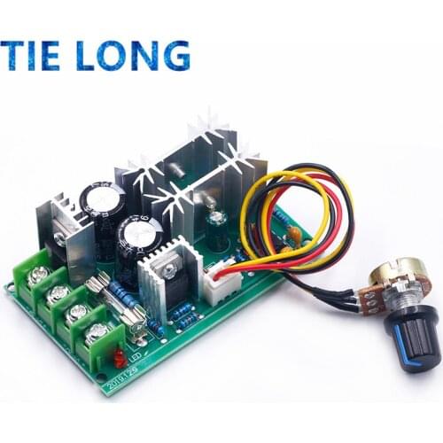 DC10-60V DC motor speed regulator 12V 24V 36V 48V High power drive module PWM Motor speed controller 20A current regulator