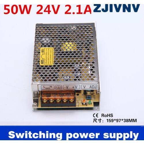 S-50-24) Voltage Transformer 2A 50W AC DC 24V Switch Power Supply for Led Strip LED display billboard industrial equipment