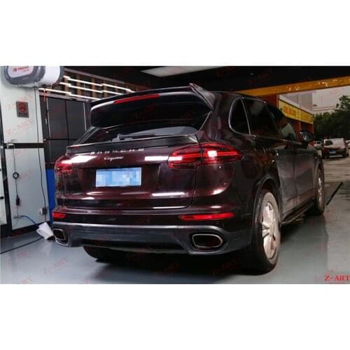 Z-ART roof spoiler + roof spoiler kit For Porsche Cayenne 958 carbon fiber rear spoiler for Cayenne carbon fiber roof spoiler
