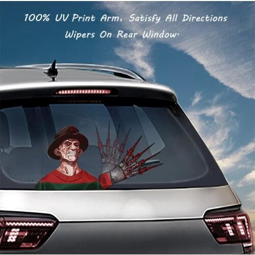 Scary Halloween Car Stickers for Car Rear Windows PVC Material Is Waterproof and Reusable Multiple Patterns