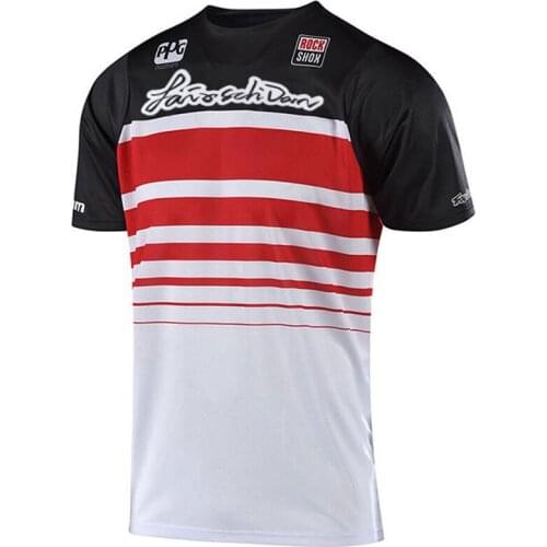 Maillot velo LairschDan 2021 new downhill jersey short sleeve cycling shirt mens motocross bicycle dirt mountain bike jerseys