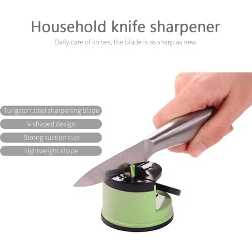 1Pc Knife Sharpener Innovative Non-slip Sucker Professional Kitchen Sharpening Stone Kitchen Gadget Chef Accessories Tool