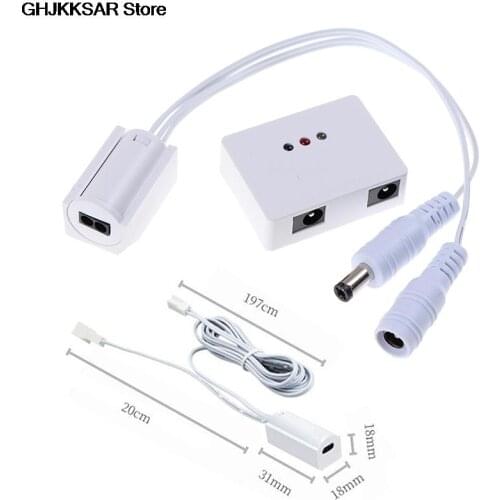 1X 3A DC 12V-24V Hand Sweep Sensor Switch Kitchen Cabinet LED Lights Switch