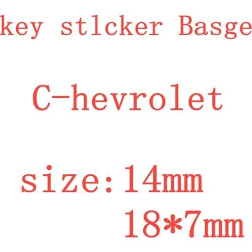 2pcs 20pcs 14mm 18mm Car Remote Key Fob Emblem Badge Radio button Sticker Replacement car Styling accessories