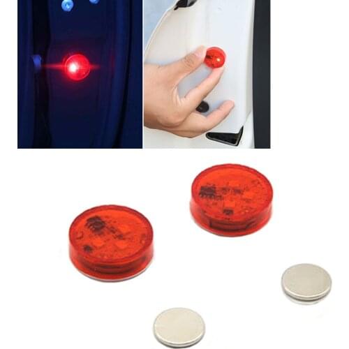 Wooeight 2pcs General Car Door Opening Warning 3 LED Lamp Safely Flash Light Kit Wireless Anti-collid For VW Audi Honda BMW