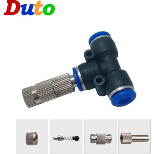 Low Pressure 6mm Quick Slip Lock Nozzle With Filter 5-15Bar High Quality Three Stage Atomizing Misting Nozzle 5PC Garden Sprayer