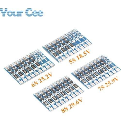 5S 6S 7S 8S 21V Li-ion 18650 BMS PCM Battery Protection Board BMS PCM Lithium Battery Equalization Board 18.5v 25.2v 25.9v 29.6v