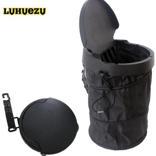 Car Folding Trash Can Garbage Bin Car Trash Bag Holder Rubbish Organizer For Hyundai Tucson Creta Toyota Subaru Volkswagen Acces