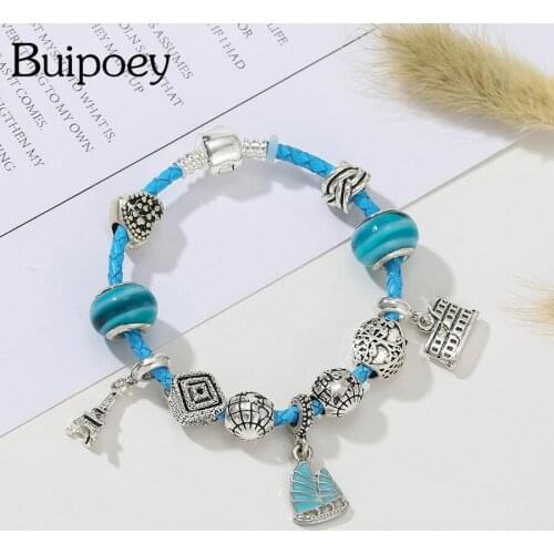 Синие браслеты Buipoey China At AliExpress