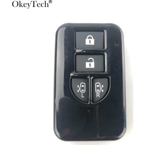 Okeytech Smart Remote Key Shell Case 4 Buttons For Nissan Replacement Car Key Cover NO Blade