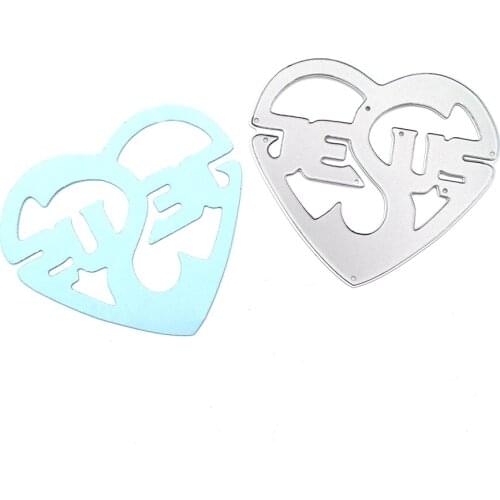 Julyarts Love Metal Die Cuts Dies Scrapbooking Soldes Crafts for Album Paper DIY Gift Card Decoration Embossing Dies New