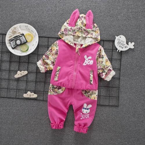 Baby Girl Clothes Sets For Children High Quality 2018 Autumn Long Sleeve Print Toddler Girls Infant Suit for Kid 1 2 3 4 Years