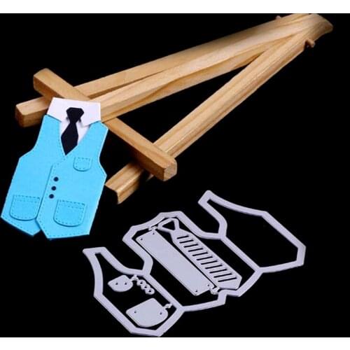 The Suit Vest Metal Cutting Dies Stencil DIY Scrapbooking Embossing Paper Card 95AA